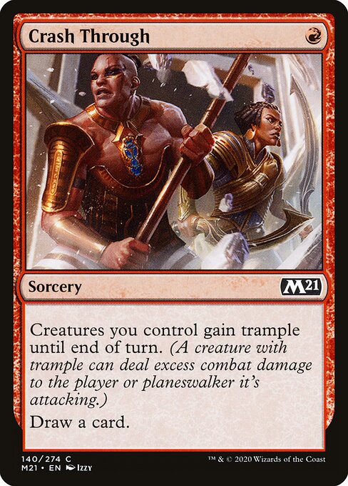 Crash Through – Core 2021 (M21-140) Magic: The Gathering card