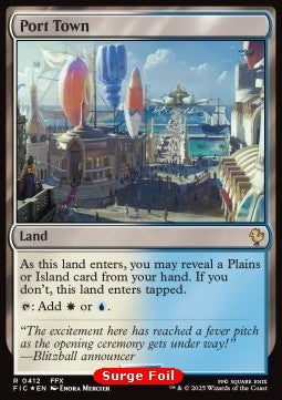 Port Town - Commander: Magic: The Gathering - FINAL FANTASY: Collector's Edition (Rare) [CFIC-412] Hauptbild