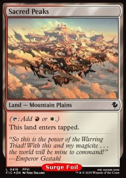 Sacred Peaks - Commander: Magic: The Gathering - FINAL FANTASY: Collector's Edition (Common) [CFIC-418] Hover Image