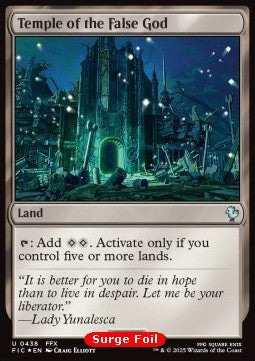 Temple of the False God - Commander: Magic: The Gathering - FINAL FANTASY: Collector's Edition (Uncommon) [CFIC-438] Hover Image