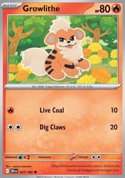 Growlithe - Destined Rivals (Common) [DRI-027] Hover Image