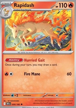 Rapidash - Destined Rivals (Uncommon) [DRI-030] Main image