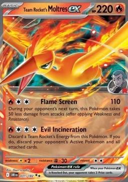 Team Rocket's Moltres ex - Destined Rivals (Double Rare) [DRI-031] Hauptbild