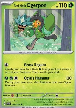 Teal Mask Ogerpon - Destined Rivals (Uncommon) [DRI-026] Hover Image