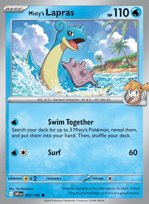 Misty's Lapras - Destined Rivals (Common) [DRI-050] Hoofdafbeelding