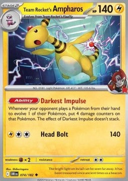 Team Rocket's Ampharos - Destined Rivals (Uncommon) [DRI-074] Hover Image
