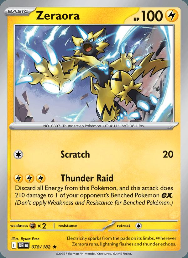 Zeraora - Destined Rivals (Rare) [DRI-078] Hauptbild