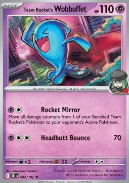 Team Rocket's Wobbuffet - Destined Rivals (Rare) [DRI-082] Hover Image