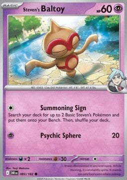Steven's Baltoy - Destined Rivals (Common) [DRI-083] Hover Image