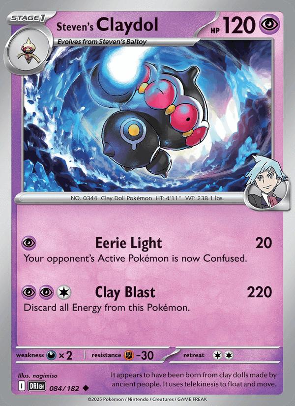 Steven's Claydol - Destined Rivals (Uncommon) [DRI-084] Image principale du produit
