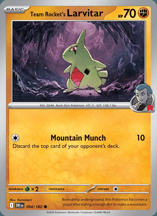 Team Rocket's Larvitar - Destined Rivals (Common) [DRI-094] Immagine principale del prodotto