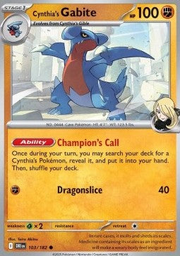 Cynthia's Gabite - Destined Rivals (Common) [DRI-103]
