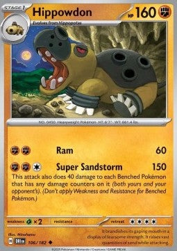 Hippowdon - Destined Rivals (Uncommon) [DRI-106] Hover Image