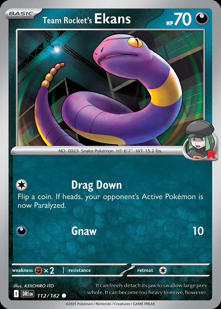 Team Rocket's Ekans - Destined Rivals (Common) [DRI-112] Hoofdafbeelding