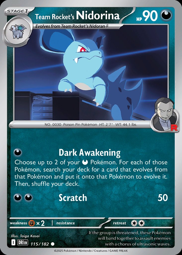 Team Rocket's Nidorina - Destined Rivals (Common) [DRI-115] Hoofdafbeelding