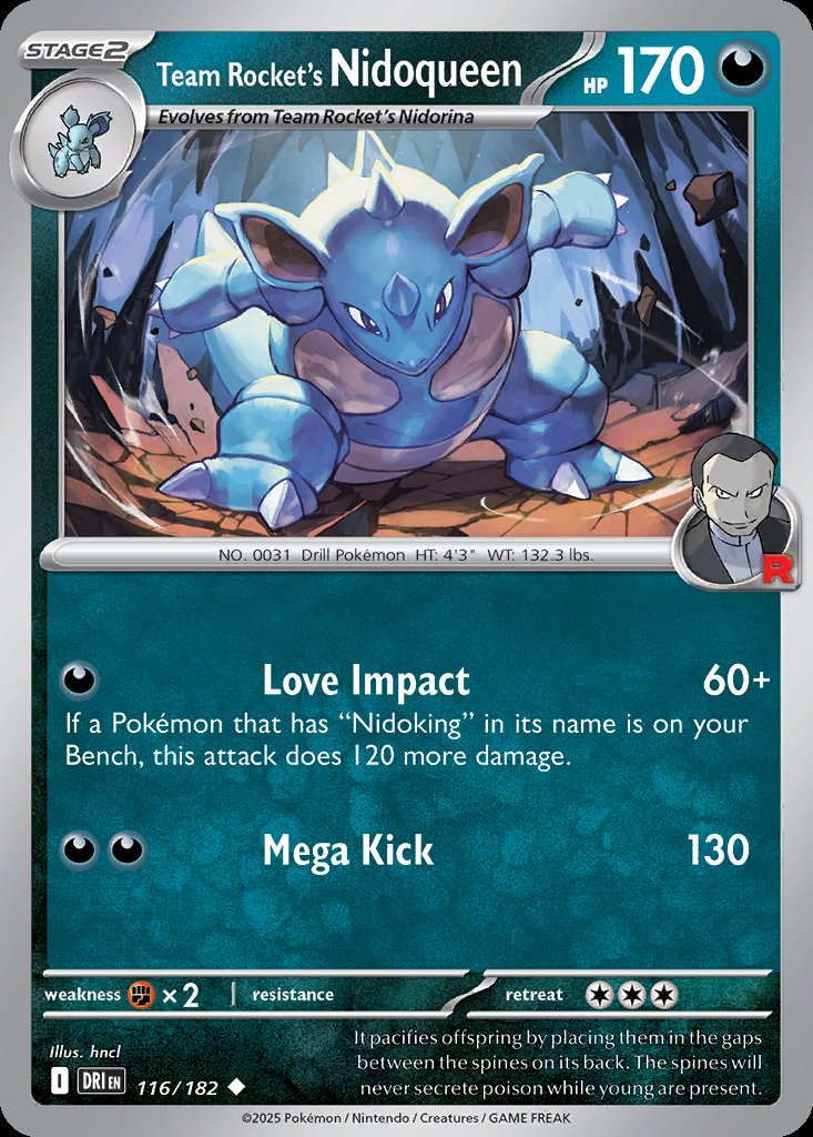 Team Rocket's Nidoqueen - Destined Rivals (Uncommon) [DRI-116] Image principale du produit