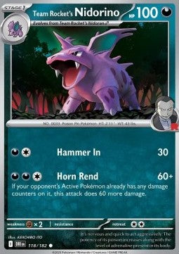 Team Rocket's Nidorino - Destined Rivals (Common) [DRI-118] Main image
