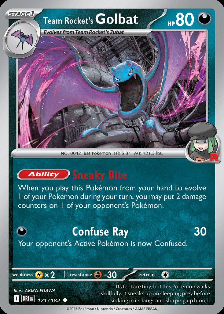 Team Rocket's Golbat - Destined Rivals (Uncommon) [DRI-121] Image principale du produit