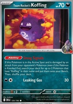 Team Rocket's Koffing - Destined Rivals (Common) [DRI-125] Imagen principal del producto