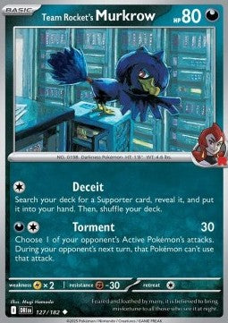 Team Rocket's Murkrow - Destined Rivals (Uncommon) [DRI-127] Hover Image