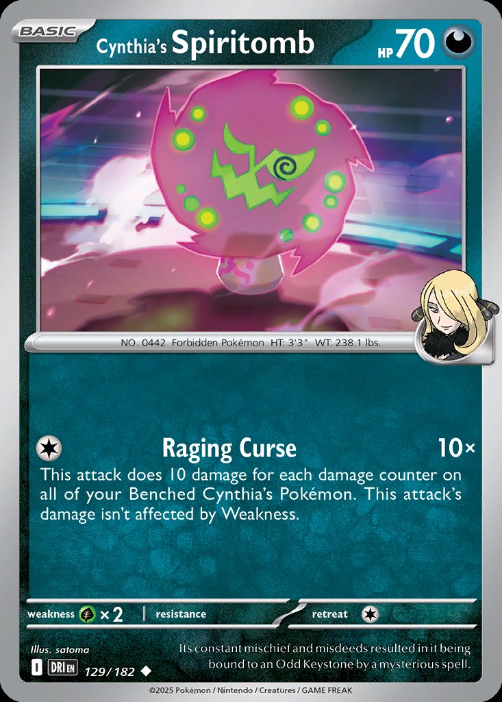 Cynthia's Spiritomb - Destined Rivals (Uncommon) [DRI-129] Immagine principale del prodotto