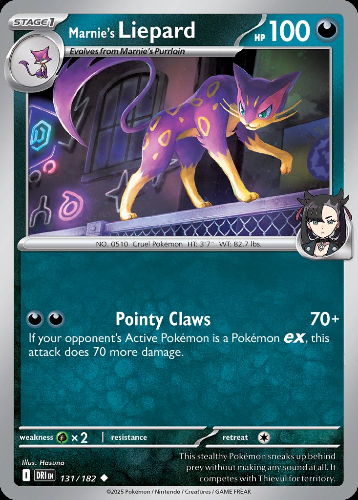 Marnie's Liepard - Destined Rivals (Uncommon) [DRI-131] Image principale du produit