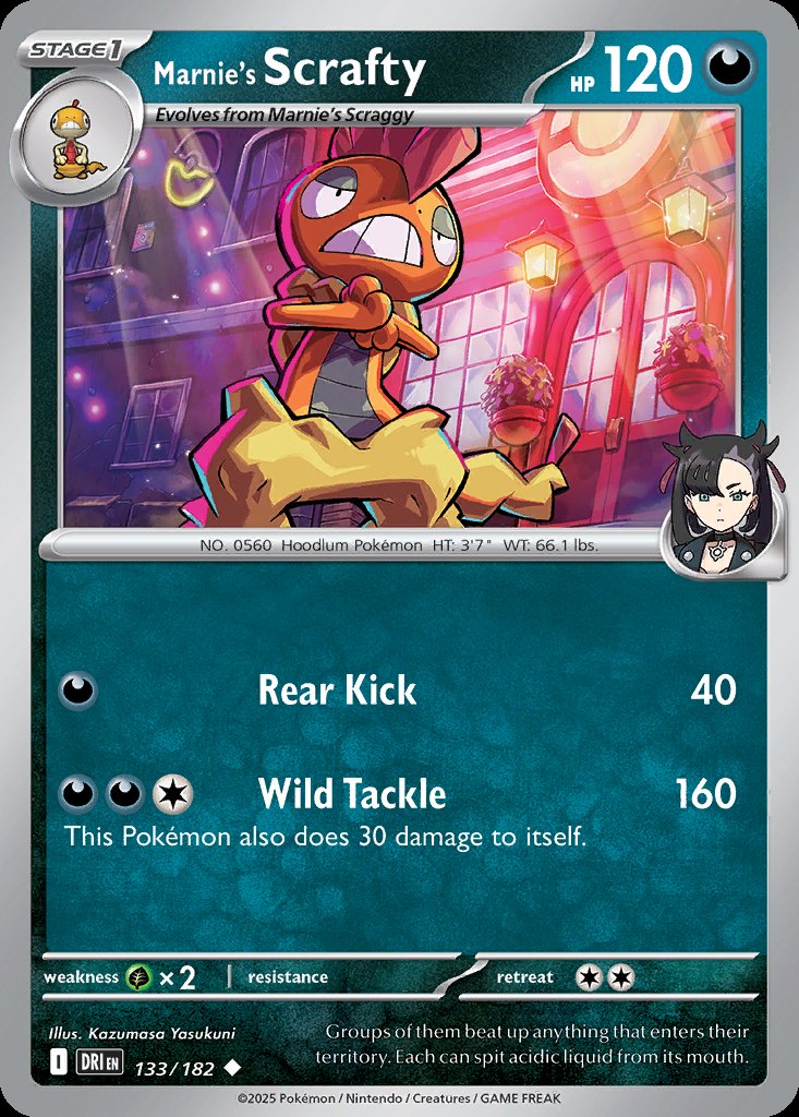 Marnie's Scrafty - Destined Rivals (Uncommon) [DRI-133] Image principale du produit