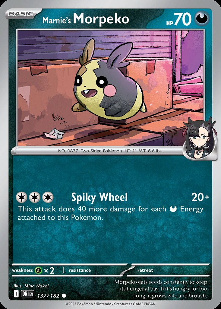 Marnie's Morpeko - Destined Rivals (Common) [DRI-137] Image principale du produit