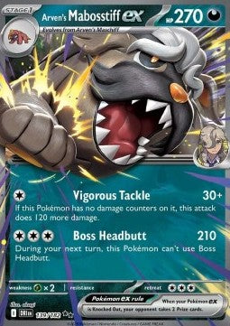 Arven's Mabosstiff ex - Destined Rivals (Double Rare) [DRI-139] Imagen principal del producto