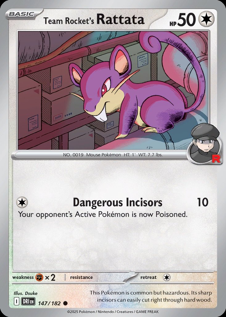 Team Rocket's Rattata - Destined Rivals (Common) [DRI-147] Hoofdafbeelding