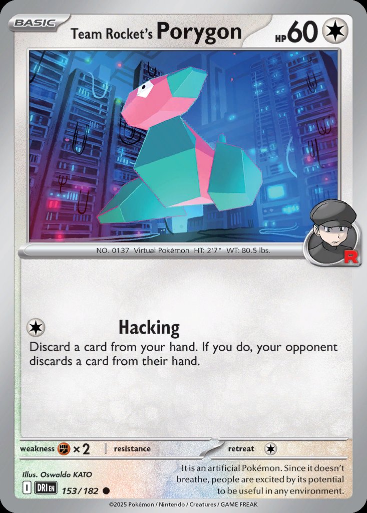 Team Rocket's Porygon - Destined Rivals (Common) [DRI-153] Hoofdafbeelding
