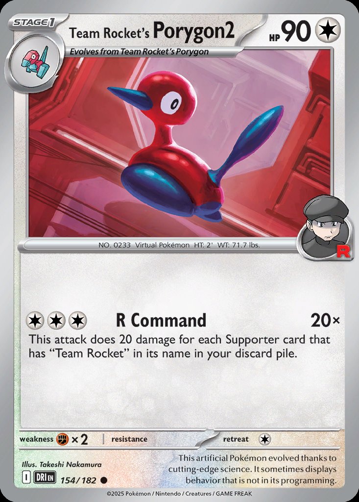 Team Rocket's Porygon2 - Destined Rivals (Common) [DRI-154] Hauptbild