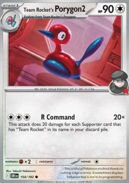 Team Rocket's Porygon2 - Destined Rivals (Common) [DRI-154] Hover Image