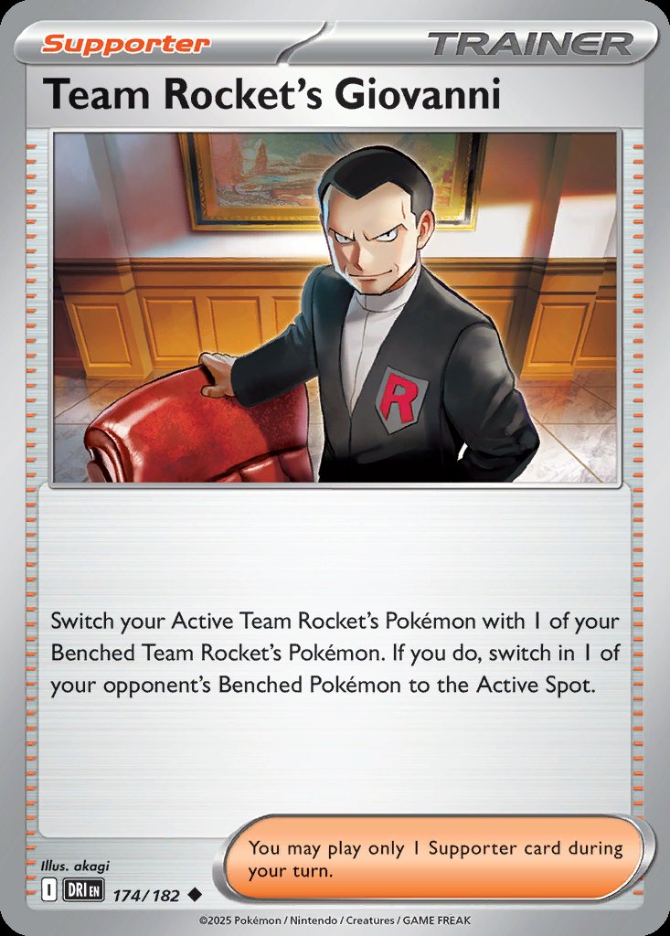Team Rocket's Giovanni - Destined Rivals (Uncommon) [DRI-174] Image principale du produit