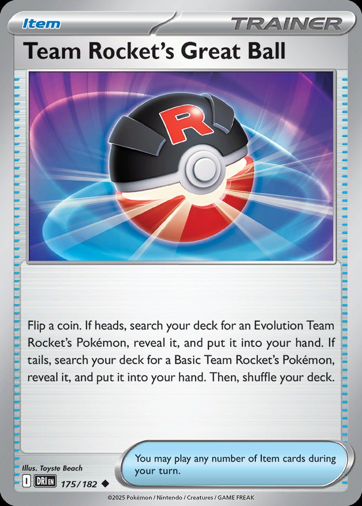 Team Rocket's Great Ball - Destined Rivals (Uncommon) [DRI-175] Image principale du produit