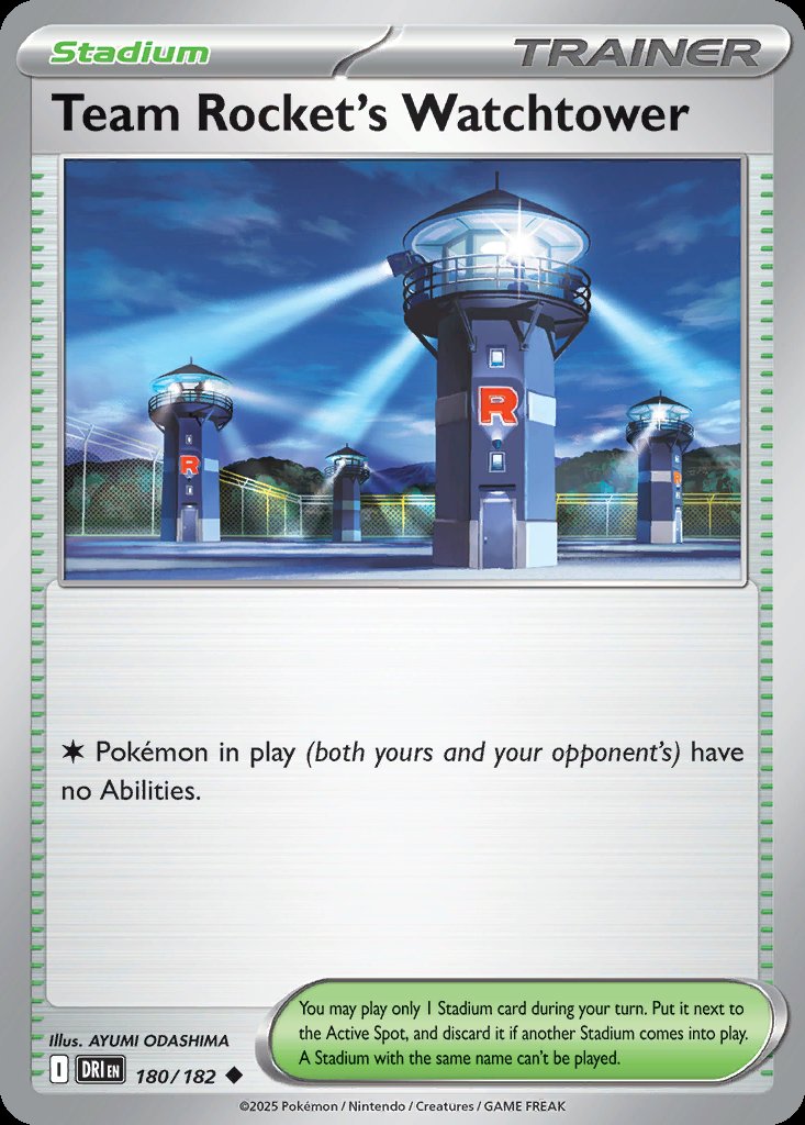 Team Rocket's Watchtower - Destined Rivals (Uncommon) [DRI-180] Hauptbild