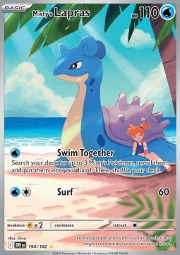 Misty's Lapras - Destined Rivals (Illustration Rare) [DRI-194] Hauptbild