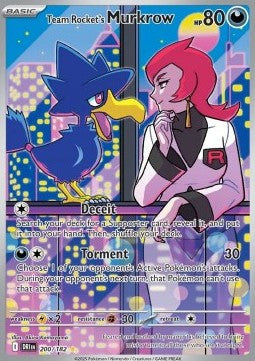 Team Rocket's Murkrow - Destined Rivals (Illustration Rare) [DRI-200]