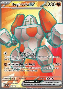 Regirock ex - Destined Rivals (Ultra Rare) [DRI-214] Hover Image