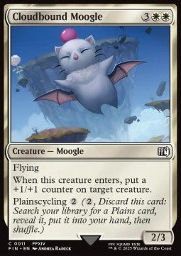 Cloudbound Moogle - Magic: The Gathering - FINAL FANTASY (Common) [FIN-11] Main image