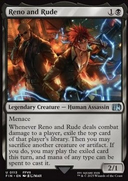 Reno and Rude - Magic: The Gathering - FINAL FANTASY (Uncommon) [FIN-113] Hover Image