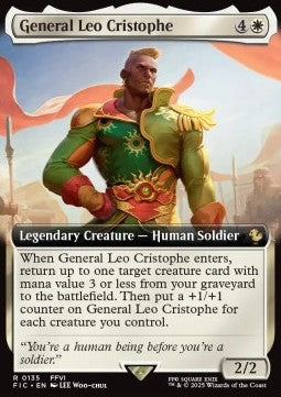 General Leo Cristophe - Commander: Magic: The Gathering - FINAL FANTASY: Extras (Rare) [XFIC-135] Immagine principale del prodotto