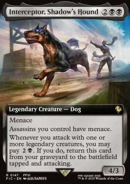 Interceptor, Shadow's Hound - Commander: Magic: The Gathering - FINAL FANTASY: Extras (Rare) [XFIC-147]