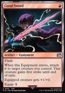 Coral Sword - Magic: The Gathering - FINAL FANTASY (Uncommon) [FIN-134] Main image