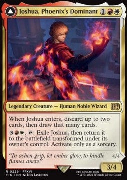 Joshua, Phoenix's Dominant // Phoenix, Warden of Fire - Magic: The Gathering - FINAL FANTASY (Rare) [FIN-229] Main image