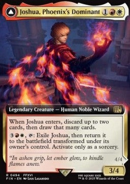 Joshua, Phoenix's Dominant // Phoenix, Warden of Fire (V.2) - Magic: The Gathering - FINAL FANTASY: Extras (Rare) [XFIN-494]