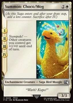Summon: Choco/Mog - Magic: The Gathering - FINAL FANTASY (Common) [FIN-35] Main image