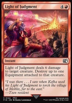 Light of Judgment - Magic: The Gathering - FINAL FANTASY (Common) [FIN-144] Main image