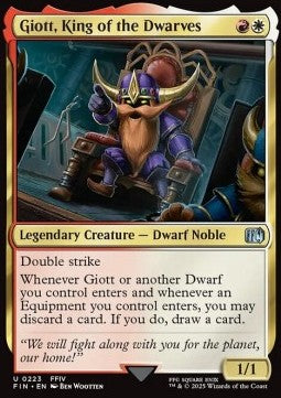 Giott, King of the Dwarves - Magic: The Gathering - FINAL FANTASY (Uncommon) [FIN-223] Main image