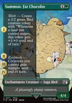 Summon: Fat Chocobo - Magic: The Gathering - FINAL FANTASY: Extras (Common) [XFIN-371] Hover Image
